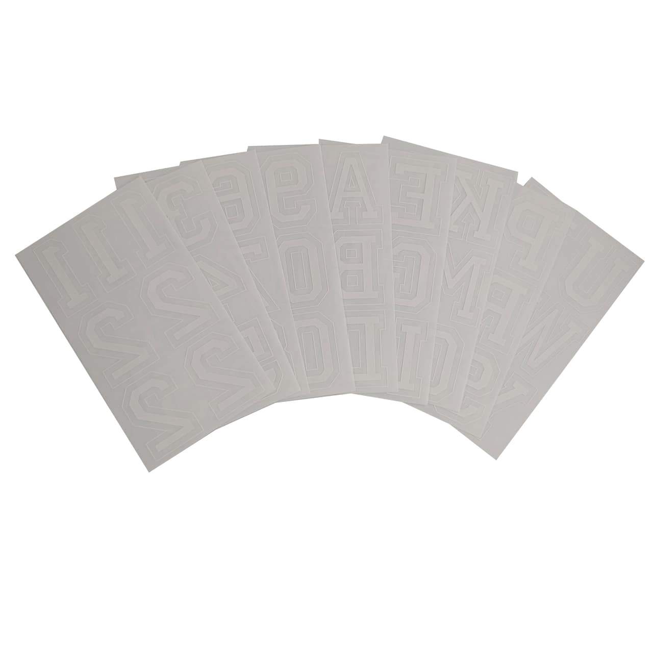 Lettres et numéros floqués thermocollants à police Collegiate de Make Market